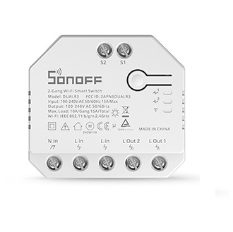Dual Relay Wi-Fi Smart Switch with Power Metering SONOFF - Nova Electrotec
